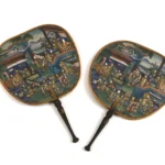 Éventails asiatiques peints